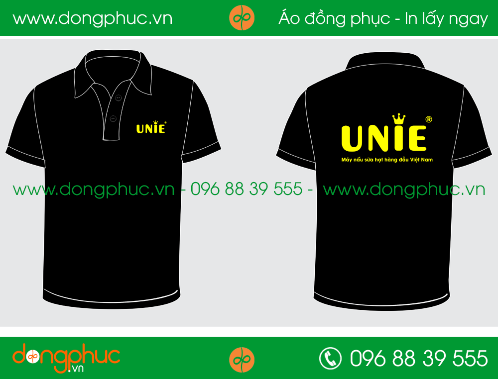 Áo phông đồng phục công ty UNIE